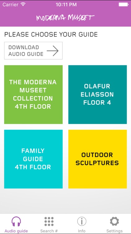 Moderna Museet audio guide