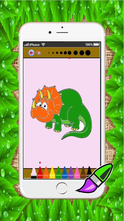 dino coloring book games : learning basic drawing and painting for kids free