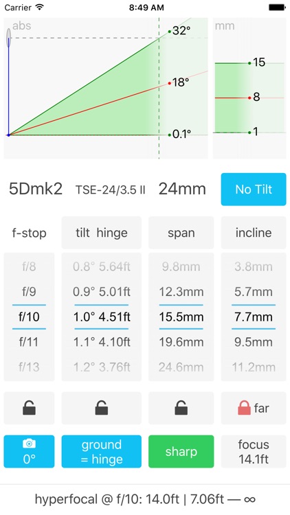 Lumariver Depth of Field Calculator screenshot-4