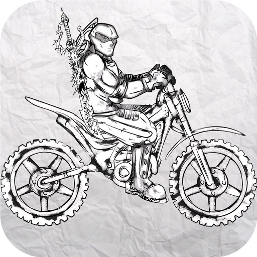 Paper Motocycle Icon