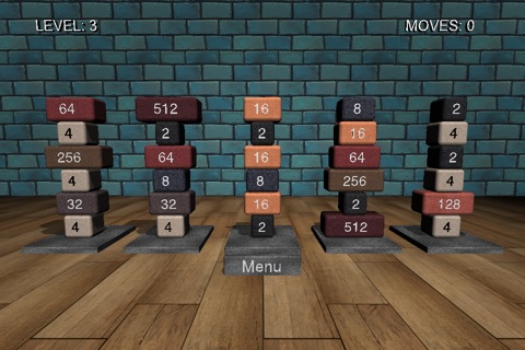 2048 Falling Bricks: 3D Strategy Puzzle Game screenshot 3