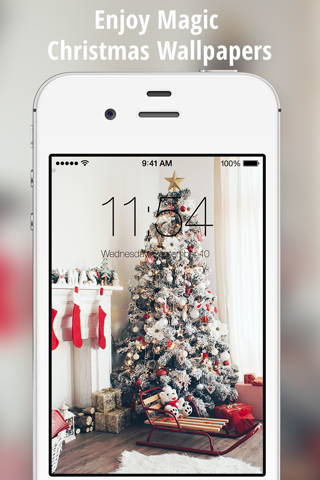 Xmas Themes for iOS 9 - Magic Christmas Wallpapers - náhled