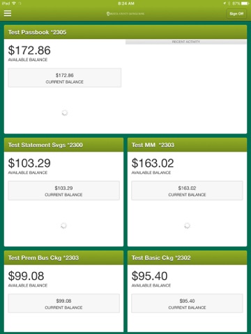 BCSB business mobile for iPad screenshot 2