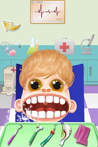 Timmy Perfect Braces Teeth - Little baby Dentist Doctor dirt cleaning games screenshot 3