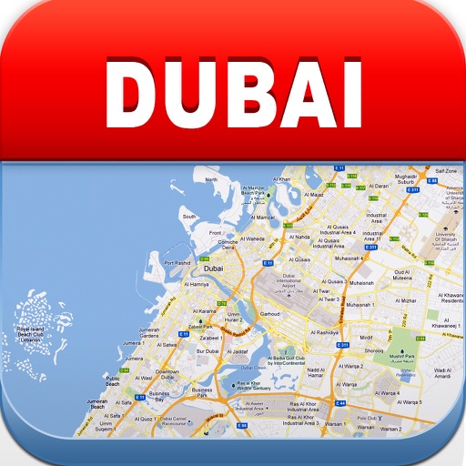 Dubai Offline Map - City Metro Airport and Travel Plan icon