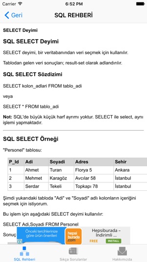 SQL Rehberi(圖4)-速報App