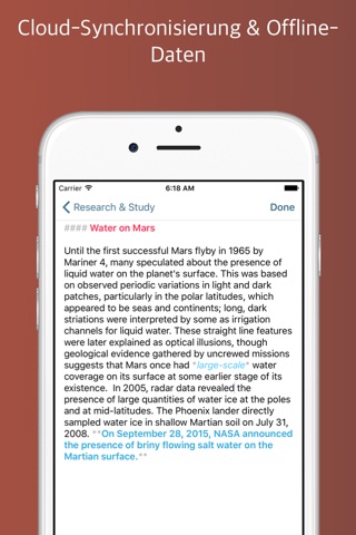 Mars Writer - Powerful Markdown Notes screenshot 2