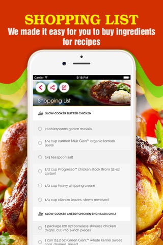 Yummy Chicken Recipes Pro screenshot 3