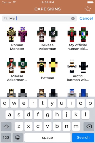 Cape Skins for Minecraft PE (Best Skins with Cape for Pocket Edition) screenshot 3