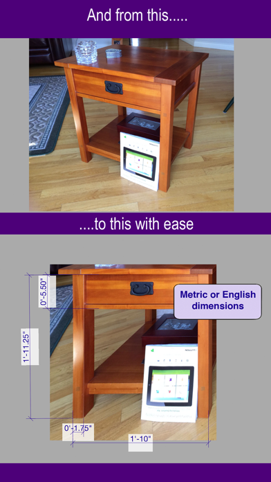 Photo Scale Measurements & Dimensions for measuring in home Design Screenshot 3