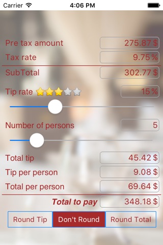 EZ Tip Calculator screenshot 3