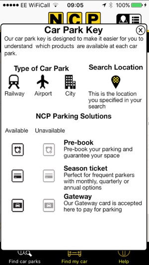 NCP Car Park Finder