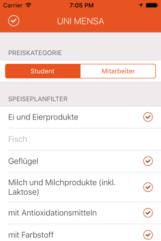 Mensen - Speisepläne vieler deutscher Mensen und Cafeterien screenshot 2