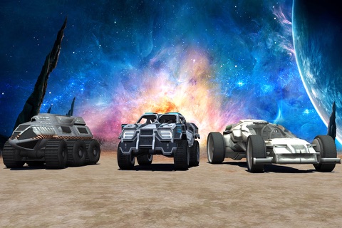 Jet Car Stunt Zone in space 3D screenshot 4