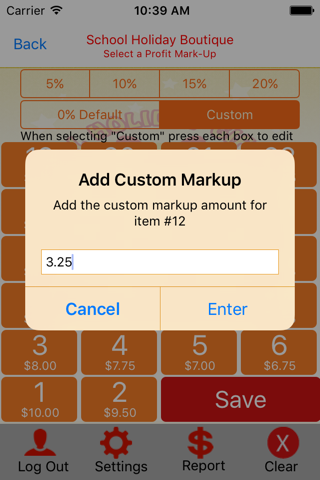 School Holiday Boutique Cash Register App screenshot 4