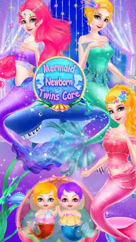 Game screenshot Mermaid Newborn Elas Twins Care apk