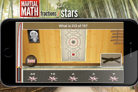 MartialMath:fractions screenshot 2