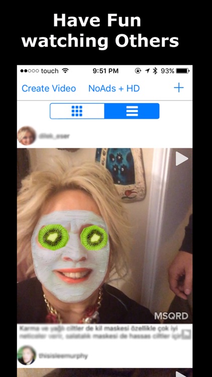 Feeds for MSQRD and Live Face Swap Masquerade edition