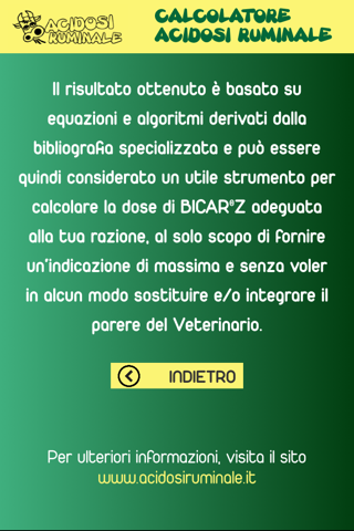 Calcolatore Acidosi Ruminale screenshot 4