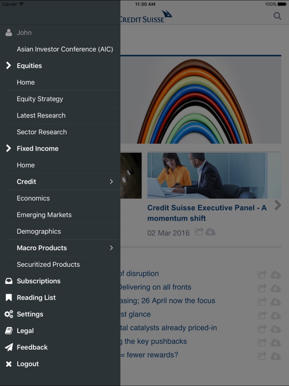 【图】PLUS Reader by Credit Suisse(截图3) 【图】PLUS Reader by Credit Suisse(截图3)