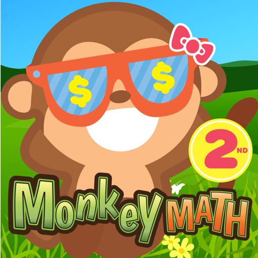 2nd Grade Math Curriculum Monkey School Free game for kids Icon
