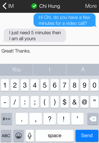 Nteract Mobile Unified  Communications for iPhone screenshot 3