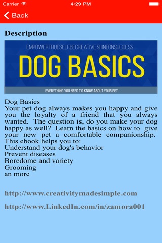 Dog Basics ebook screenshot 2