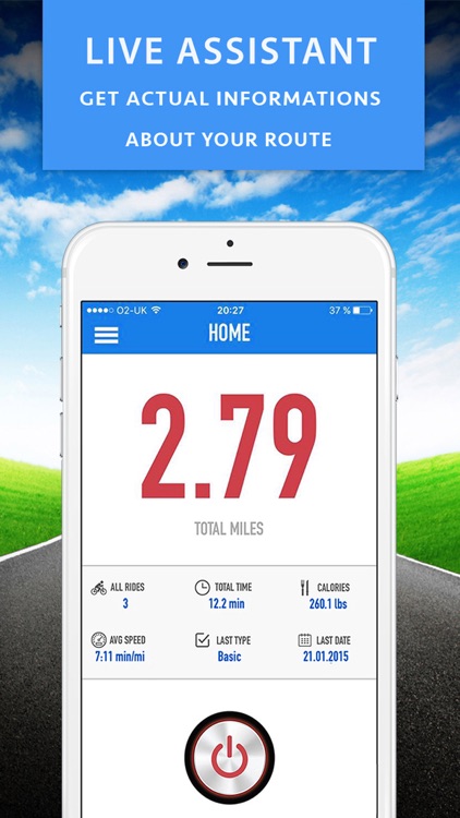 GPS Bike Computer - Cyclometer and Road Biking Calories Tracker