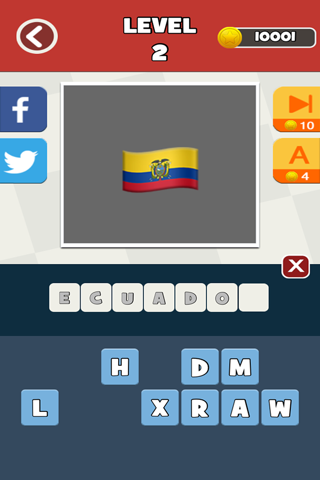 QuizPop Mania! Guess the Emoji Flags - a free word guessing quiz game screenshot 2