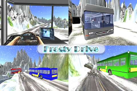 Bus Driving Simulator 3D: Free Snow Hill & Best Game 2016 screenshot 2