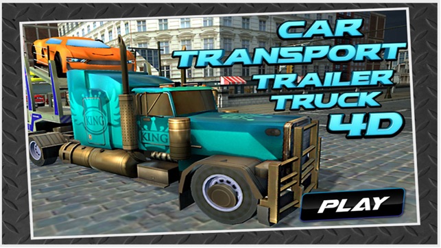 Car Transport Trailer Truck 4D