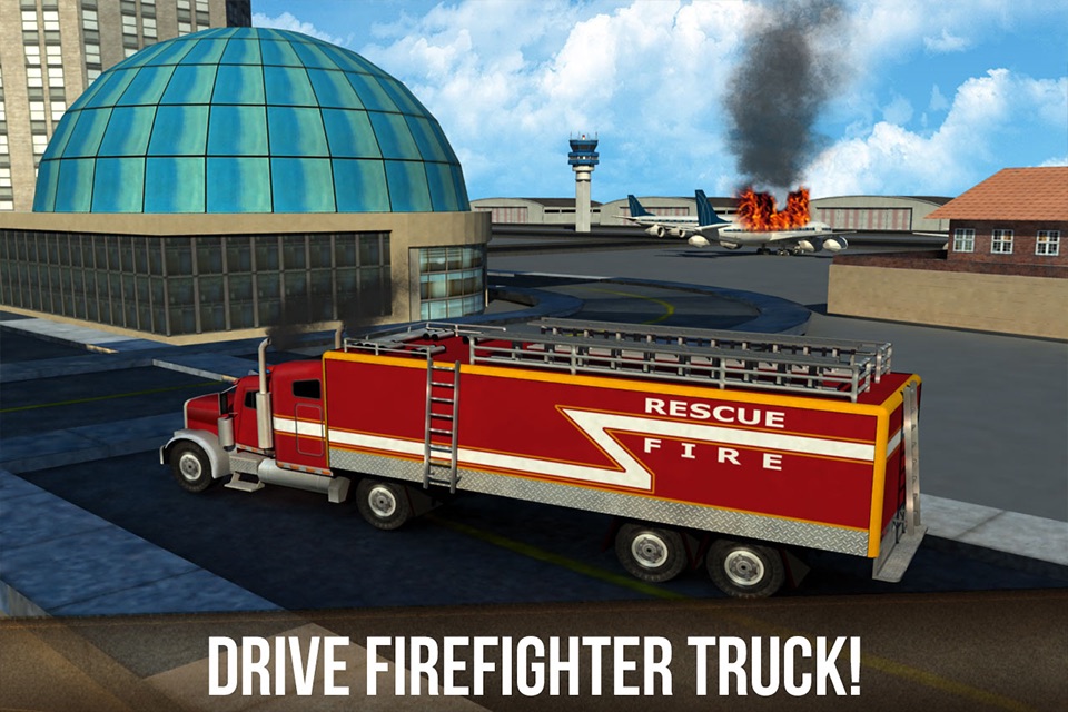 Real Airport Truck Driver: Emergency Fire-Fighter Rescue screenshot 4