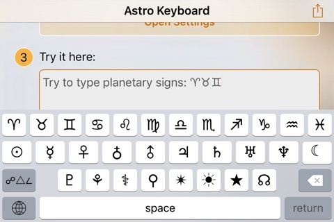 Astrology & Astronomy Keyboard screenshot 3