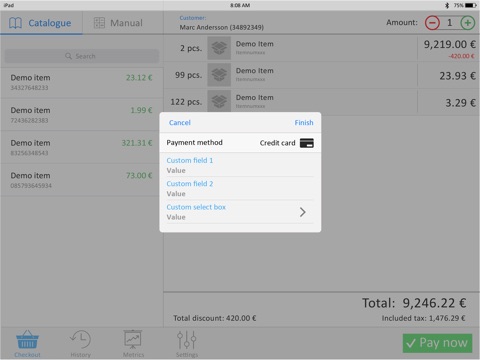Spark - Point of Sales for iPad screenshot 3