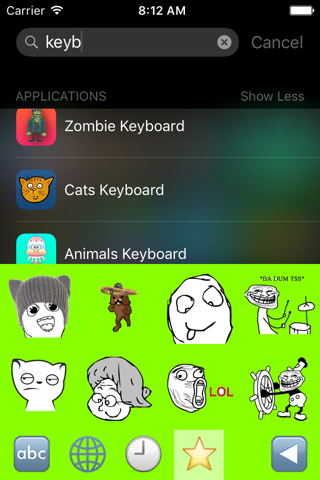 Troll-faces Keyboard screenshot 2