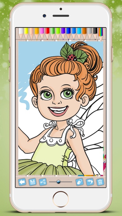 How to cancel & delete Fairies Coloring Book - Paint princesses tales from iphone & ipad 4