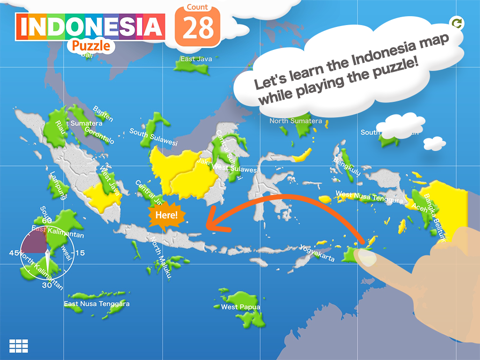 Puzzle Peta Indonesia screenshot 2