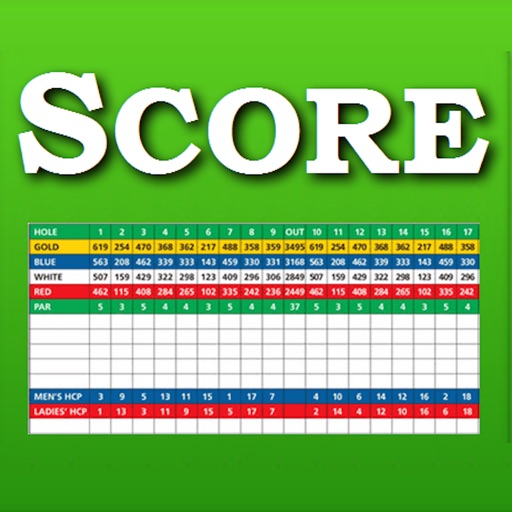 Golf Score Sheet