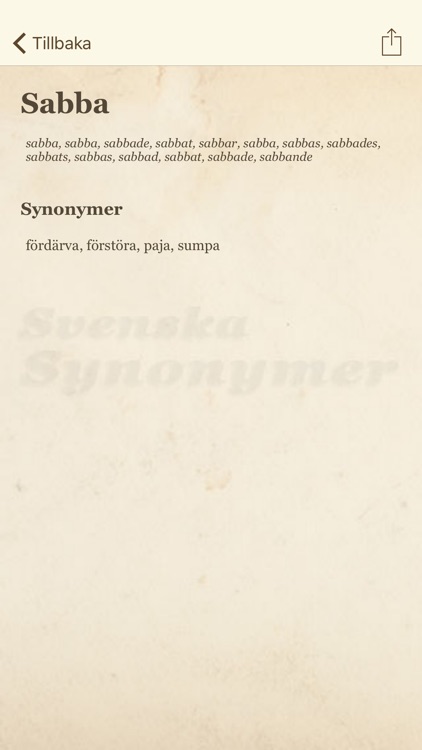 Svenska Synonymer