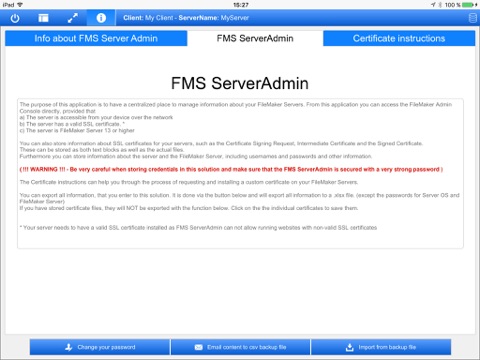 FMS ServerAdmin screenshot 4