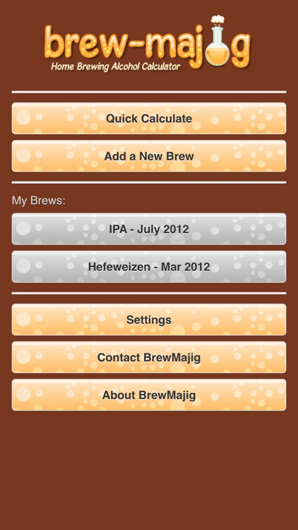 BrewMajig Alcohol Calculator