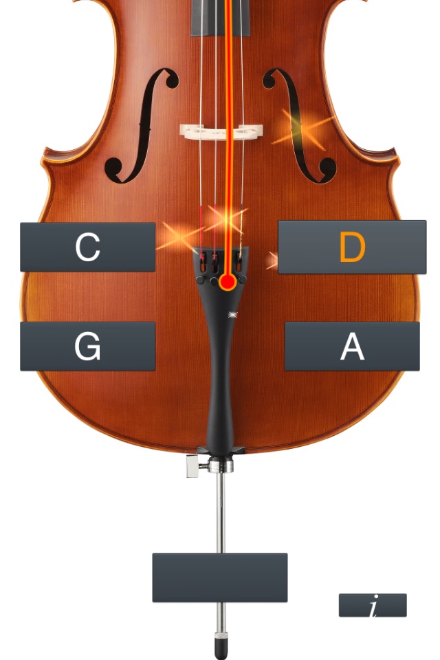 Cello Tuner Simple screenshot 2