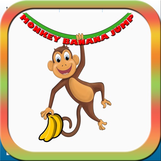 Monkey Banana Jump Fun Icon