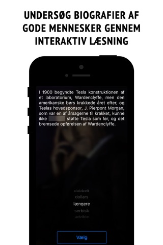 Tesla - interactive biography screenshot 2