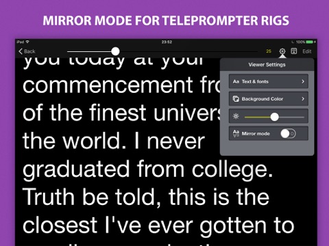 Voice Teleprompter - Speech Prompter with Smart Scrolling iPad app afbeelding 5