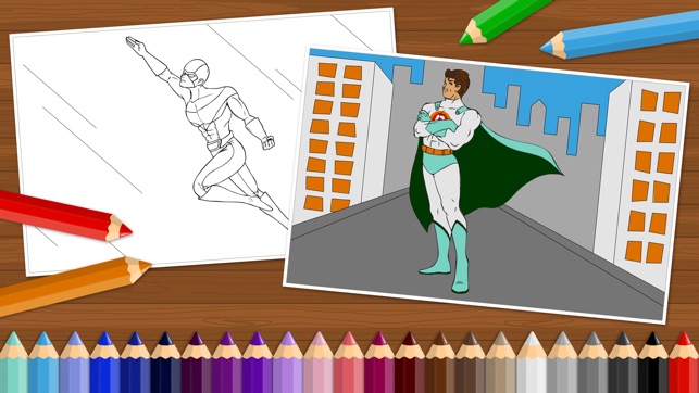 Superheroes - Coloring Book for Little Boys and Kids - Free (圖4)-速報App