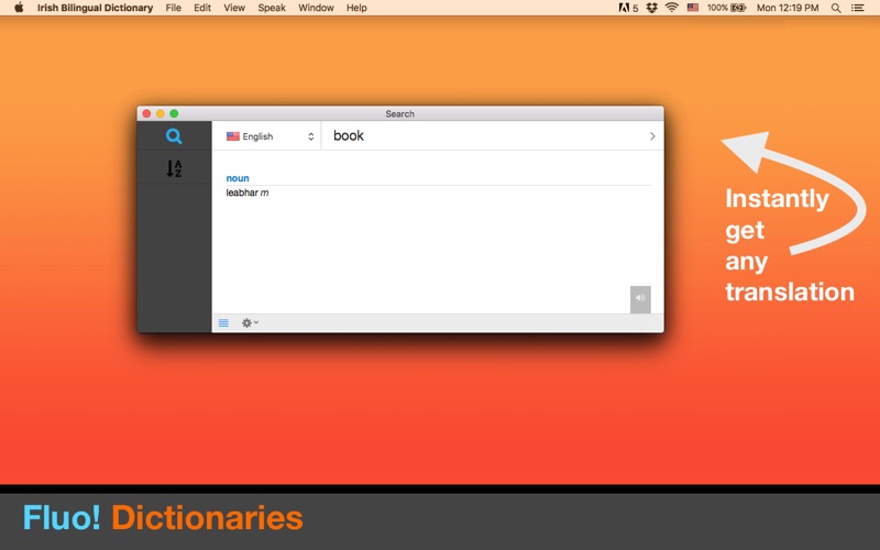 Irish Bilingual Dictionary - by Fluo! thumbnail 1