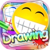 Drawing Desk Smilies : Draw and Paint Coloring Books Cartoon Emojis Edition Free