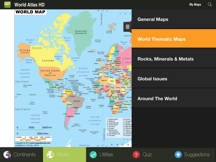 World Atlas and Maps –HD
