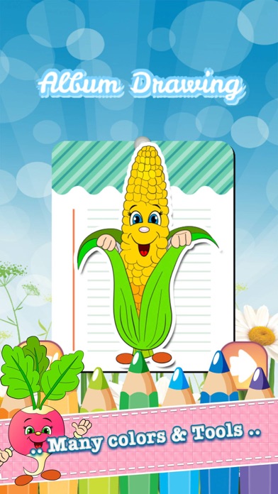 Livre Coloriage Dessin Légumes - caricature mignonne art idées pages pour les enfantsCapture d'écran de 2